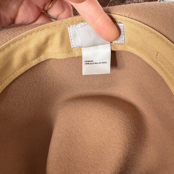 Free People X Mossant Wild Heart Braided Trim Felt Hat in Taupe main image 4